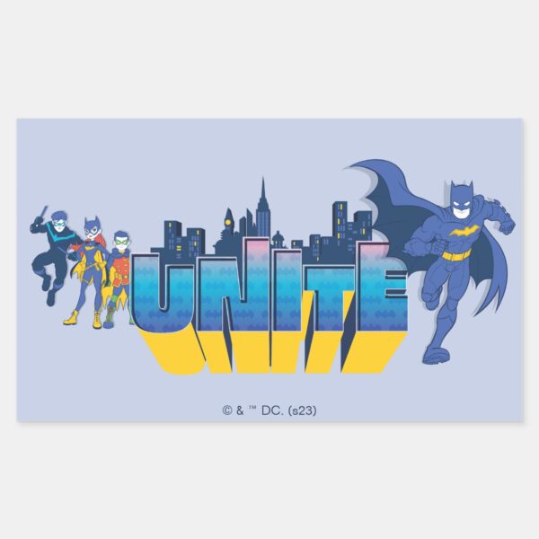Batman___UNITE_Rectangular_Sticker_1 Batman UNITE Rectangular Sticker
