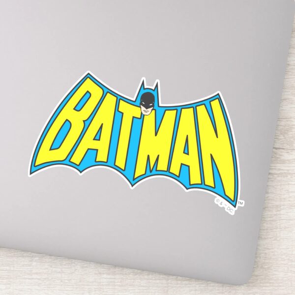 Batman___Vintage_Yellow_Blue_Logo_Sticker_1 Batman Vintage Yellow Blue Logo Sticker
