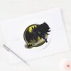 Batman_and_Circle_Logo_Classic_Round_Sticker_3 Batman And Circle Logo Classic Round Sticker