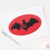 Batman_and_Gotham_Silhouette_Bat_Logo_Oval_Sticker_3 Batman And Gotham Silhouette Bat Logo Oval Sticker