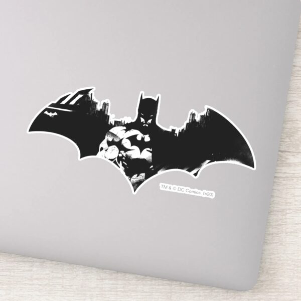 Batman_and_Gotham_Silhouette_Bat_Logo_Sticker_1 Batman And Gotham Silhouette Bat Logo Sticker