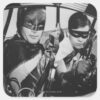 Batman_and_Robin_In_Batmobile_Square_Sticker_1 Batman And Robin In Batmobile Square Sticker