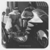 Batman_and_Robin_in_Batcycle_Square_Sticker_1 Batman And Robin In Batcycle Square Sticker