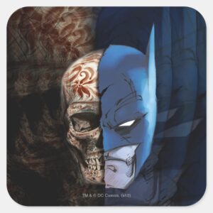 Batman De Los Muertos Square Sticker