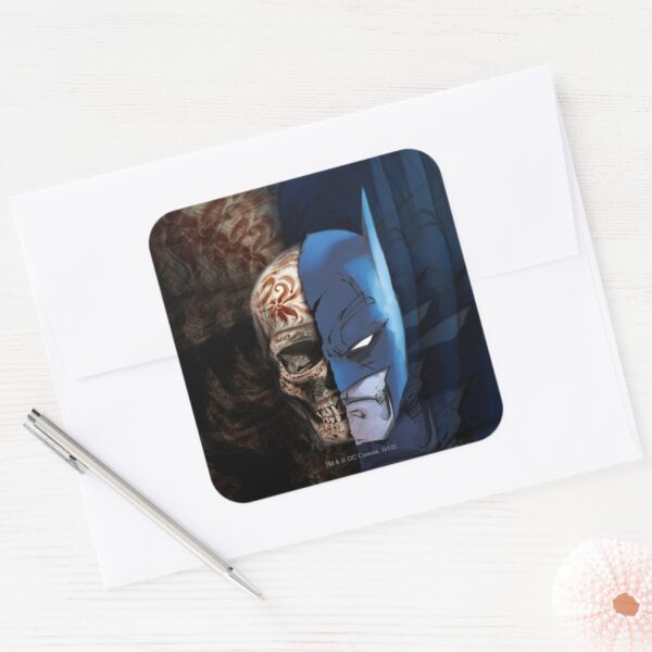 Batman_de_los_Muertos_Square_Sticker_3 Batman De Los Muertos Square Sticker