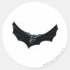 Batman Flys With Large Cape Classic Round Sticker