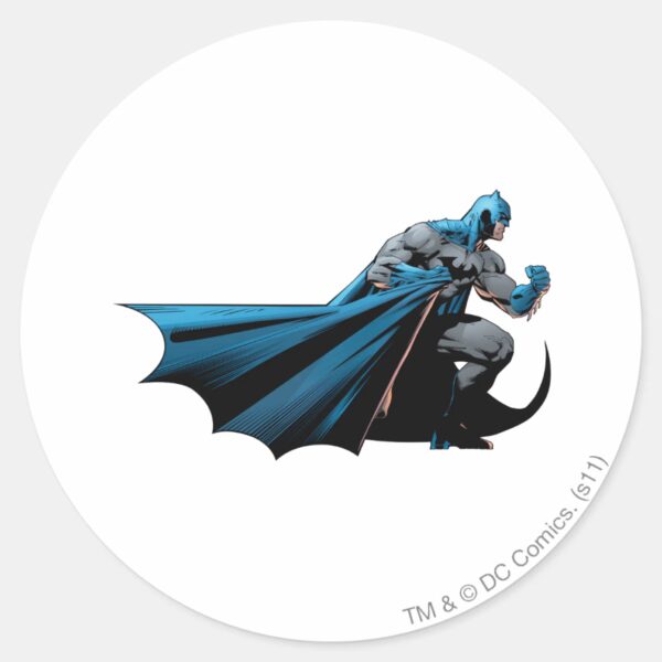 Batman_strong_look_right_classic_round_sticker_1 Batman Strong Look Right Classic Round Sticker