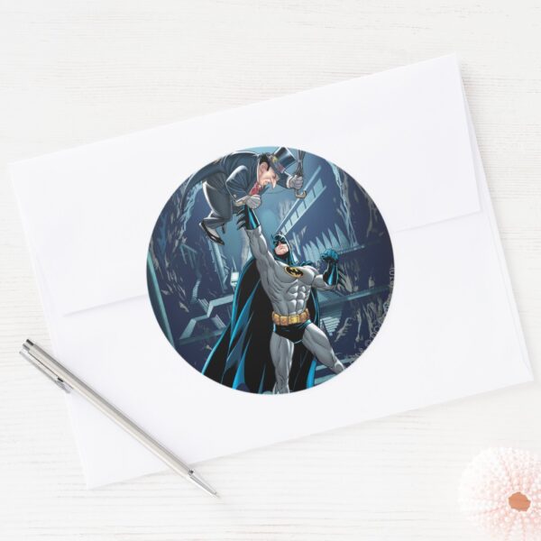 Batman_vs._Penguin_Classic_Round_Sticker_3 Batman Vs. Penguin Classic Round Sticker