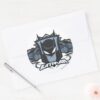 Batman_with_Batmobiles_Classic_Round_Sticker_3 Batman With Batmobiles Classic Round Sticker