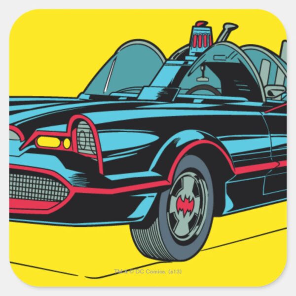 Batmobile_Square_Sticker_1 Batmobile Square Sticker