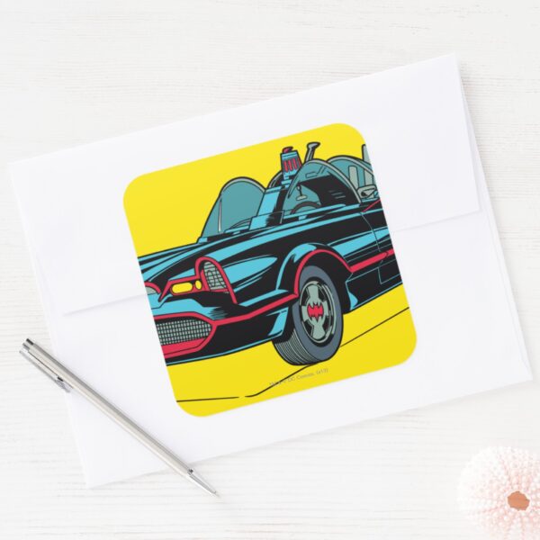 Batmobile_Square_Sticker_3 Batmobile Square Sticker