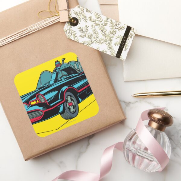 Batmobile_Square_Sticker_5 Batmobile Square Sticker