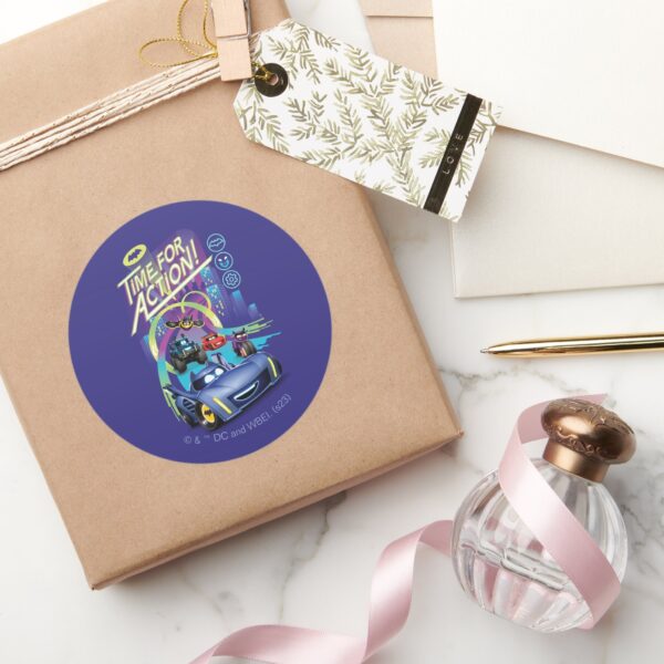 Batwheels™_-_Time_for_Action_Classic_Round_Sticker_5 Batwheels™ Time For Action Classic Round Sticker