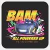 Batwheels™_Bam_-_All_Powered_Up_Square_Sticker_1 Batwheels™ Bam All Powered Up Square Sticker