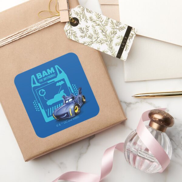 Batwheels™_Bam_-_The_Batmobile_Square_Sticker_5 Batwheels™ Bam The Batmobile Square Sticker