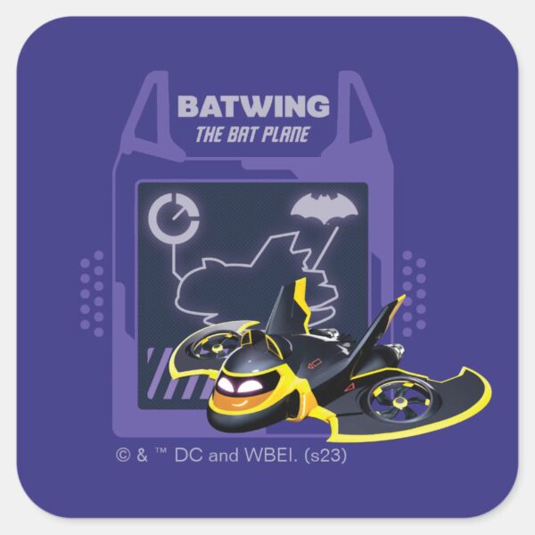 Batwheels™_Batwing_-_The_Bat_Plane_Square_Sticker_1 Batwheels™ Batwing The Bat Plane Square Sticker