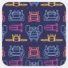 Batwheels™_Neon_Outline_Pattern_Square_Sticker_1 Batwheels™ Neon Outline Pattern Square Sticker