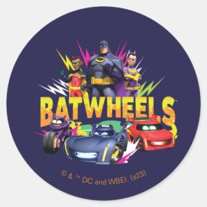 Batwheels™ Superhero Team Classic Round Sticker