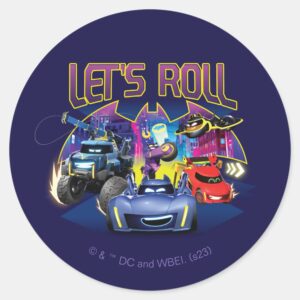 Batwheels™ Team Lets Roll Classic Round Sticker