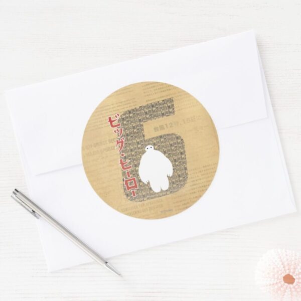 Baymax_6_Pattern_Classic_Round_Sticker_3 Baymax 6 Pattern Classic Round Sticker