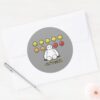 Baymax Emojicons Classic Round Sticker
