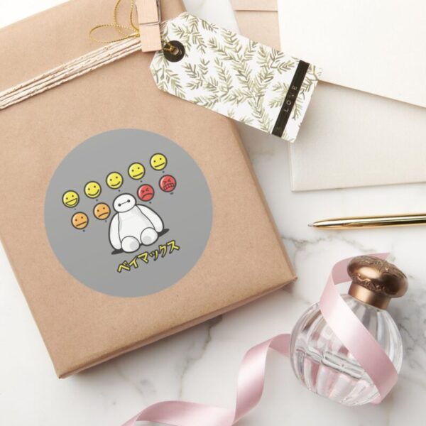 Baymax_Emojicons_Classic_Round_Sticker_5 Baymax Emojicons Classic Round Sticker