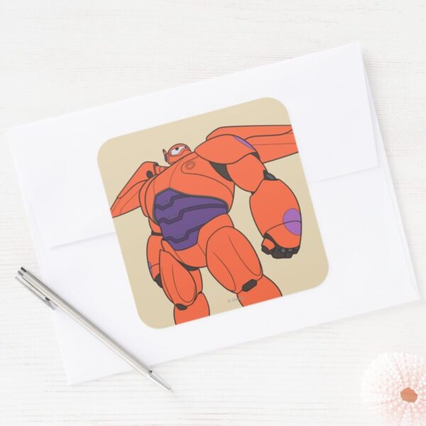 Baymax_Orange_Suit_Square_Sticker_3 Baymax Orange Suit Square Sticker