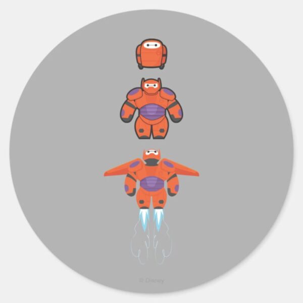 Baymax_Orange_Super_Suit_Classic_Round_Sticker_1 Baymax Orange Super Suit Classic Round Sticker