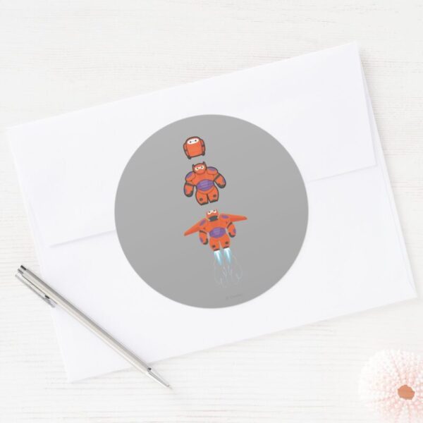 Baymax_Orange_Super_Suit_Classic_Round_Sticker_3 Baymax Orange Super Suit Classic Round Sticker