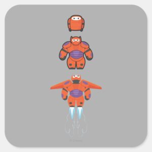 Baymax Orange Super Suit Square Sticker