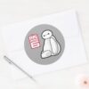 Baymax_Sideways_Sitting_Classic_Round_Sticker_3 Baymax Sideways Sitting Classic Round Sticker