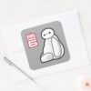 Baymax Sideways Sitting Square Sticker