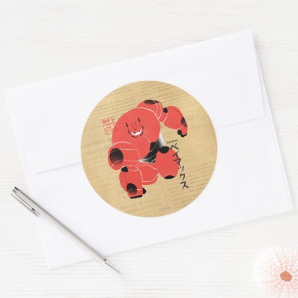 Baymax Supersuit Classic Round Sticker