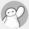 Baymax_Waving_Classic_Round_Sticker_1 Baymax Waving Classic Round Sticker