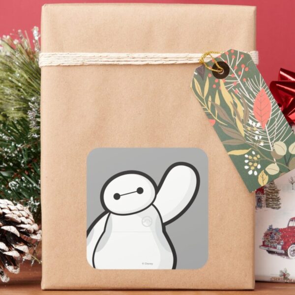 Baymax_Waving_Square_Sticker_5 Baymax Waving Square Sticker