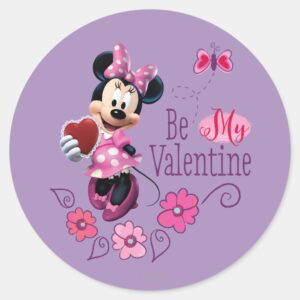 Be My Valentine Classic Round Sticker