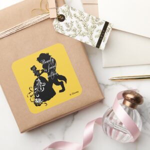 Beauty And The Beast Beauty Is Found Within Square Sticker