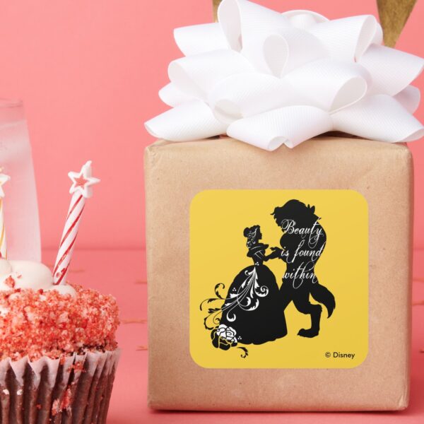 Beauty_And_The_Beast___Beauty_is_Found_Within_Square_Sticker_6 Beauty And The Beast Beauty Is Found Within Square Sticker