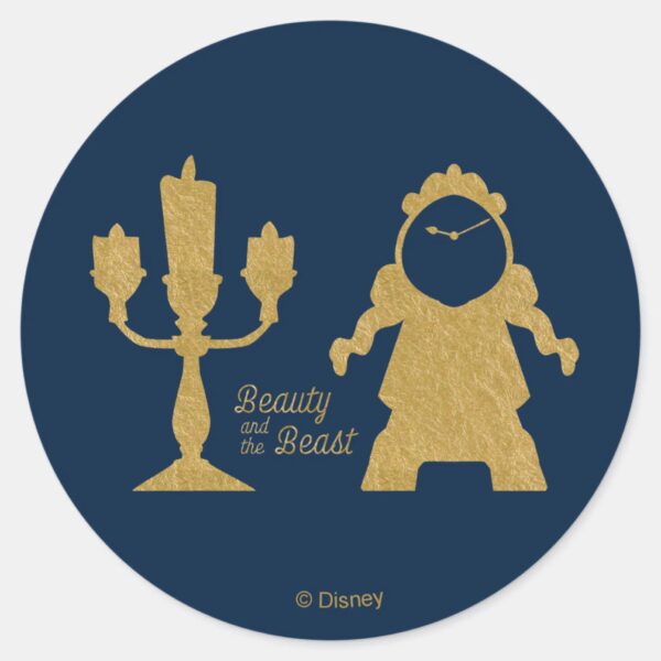 Beauty_And_The_Beast___Lumiere_&_Cogsworth_Classic_Round_Sticker_1 Beauty And The Beast Lumiere Cogsworth Classic Round Sticker