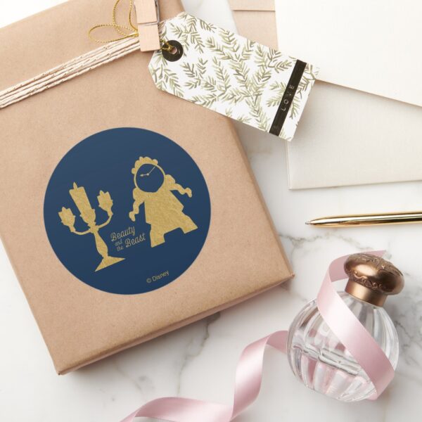 Beauty_And_The_Beast___Lumiere_&_Cogsworth_Classic_Round_Sticker_5 Beauty And The Beast Lumiere Cogsworth Classic Round Sticker