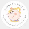 Beauty_and_the_Beast_Mrs._Potts_Wedding_Address_Classic_Round_Sticker_2 Beauty And The Beast Mrs. Potts Wedding Address Classic Round Sticker