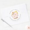 Beauty_and_the_Beast_Mrs._Potts_Wedding_Address_Classic_Round_Sticker_4 Beauty And The Beast Mrs. Potts Wedding Address Classic Round Sticker