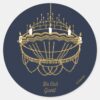 Beauty_and_the_Beast___Chandelier_-_Be_Our_Guest_Classic_Round_Sticker_1 Beauty And The Beast Chandelier Be Our Guest Classic Round Sticker