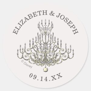 Beauty_and_the_Beast___Fairy_Tale_Wedding_Classic_Round_Sticker_1 Beauty And The Beast Fairy Tale Wedding Classic Round Sticker