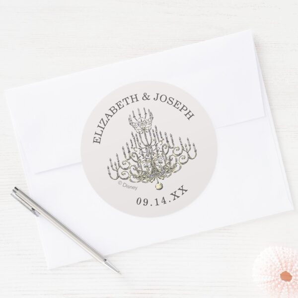 Beauty_and_the_Beast___Fairy_Tale_Wedding_Classic_Round_Sticker_3 Beauty And The Beast Fairy Tale Wedding Classic Round Sticker