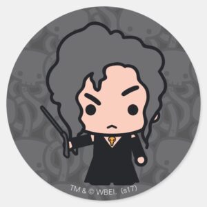 Bellatrix Cartoon Character Art Classic Round Sticker