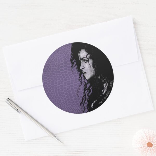 Bellatrix_Lestrange_5_Classic_Round_Sticker_3 Bellatrix Lestrange 5 Classic Round Sticker