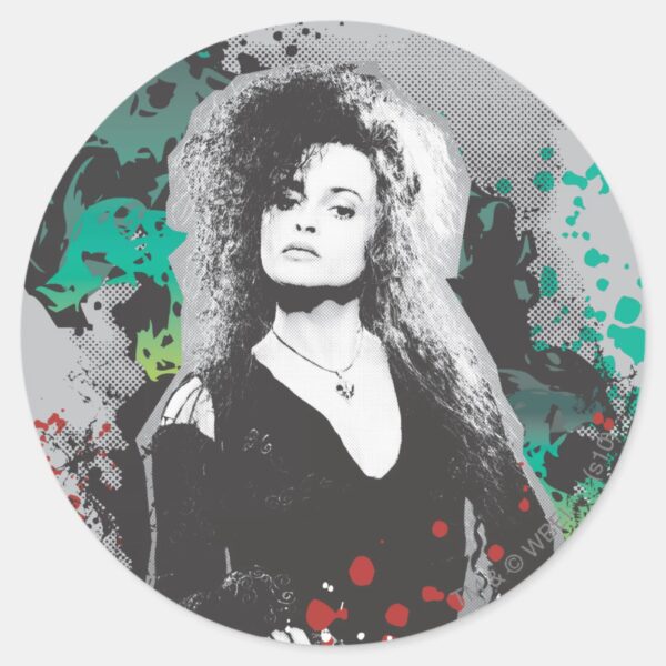 Bellatrix_Lestrange_Graphic_Logo_Classic_Round_Sticker_1 Bellatrix Lestrange Graphic Logo Classic Round Sticker