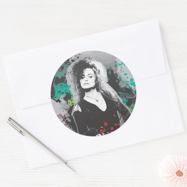 Bellatrix_Lestrange_Graphic_Logo_Classic_Round_Sticker_3 Bellatrix Lestrange Graphic Logo Classic Round Sticker