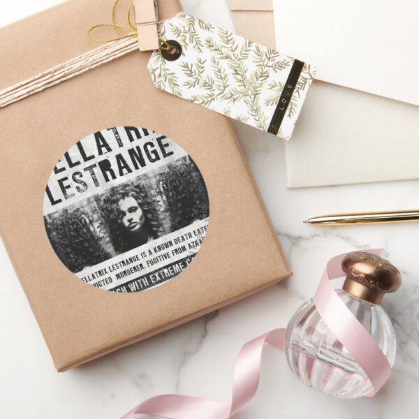 Bellatrix Lestrange Wanted Poster Classic Round Sticker